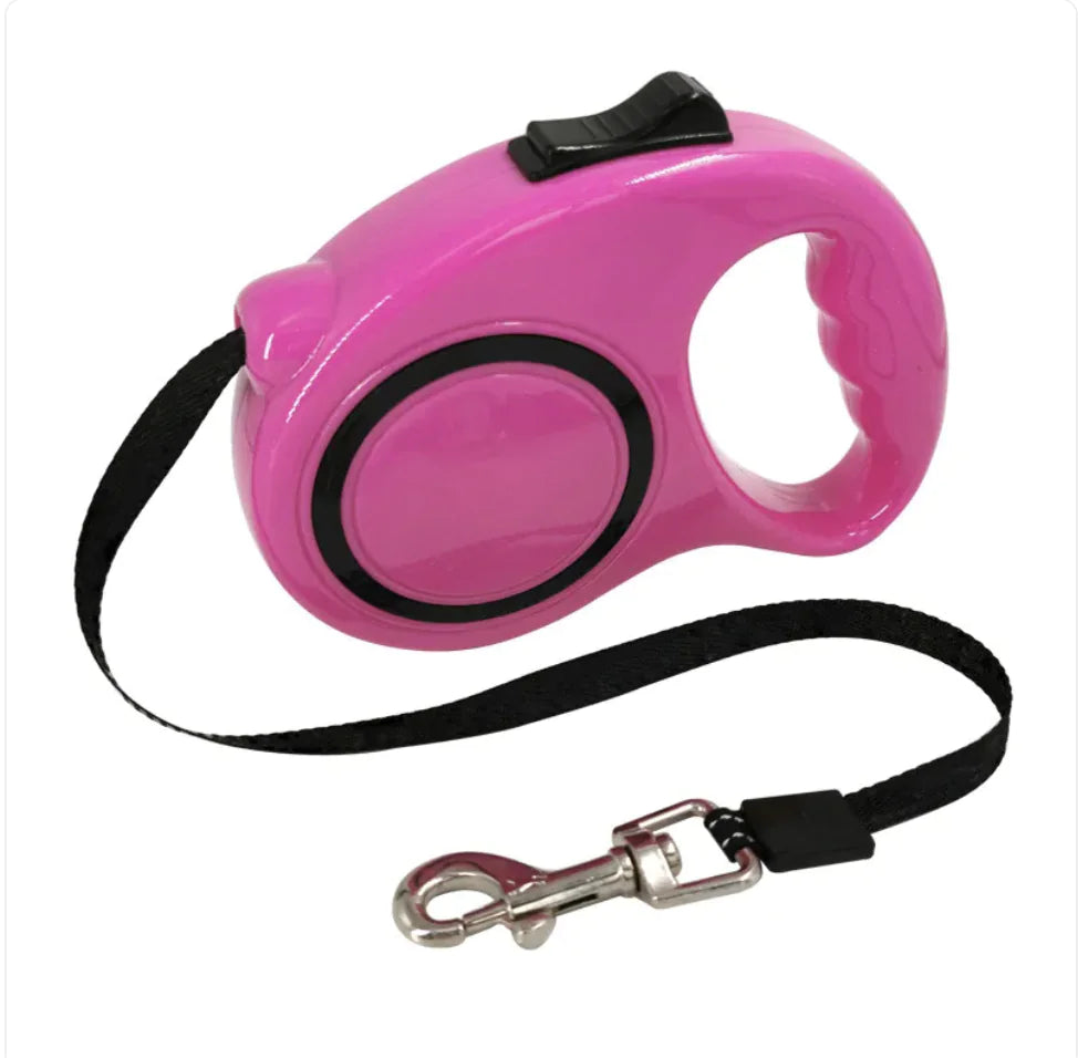 Retractable Leash with Bone Print