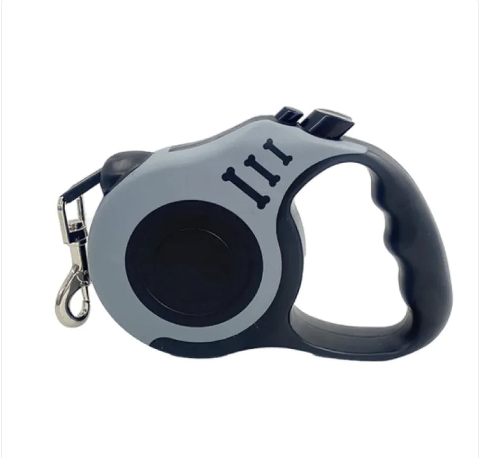 Retractable Leash with Bone Print