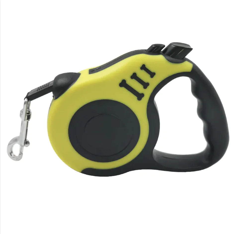 Retractable Leash with Bone Print