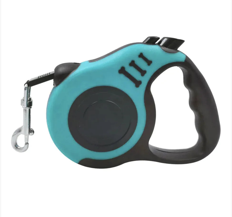 Retractable Leash with Bone Print