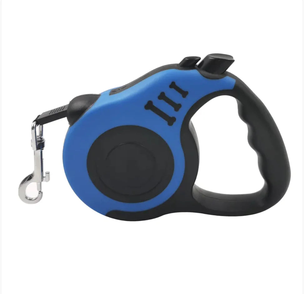 Retractable Leash with Bone Print