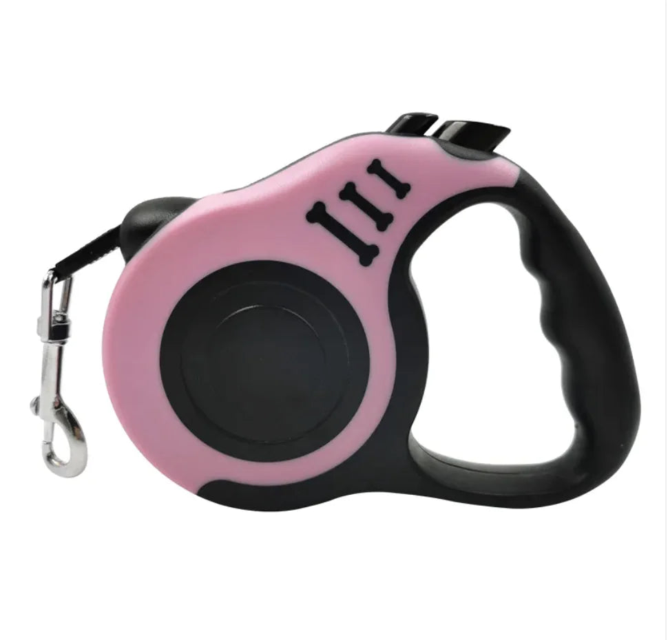 Retractable Leash with Bone Print