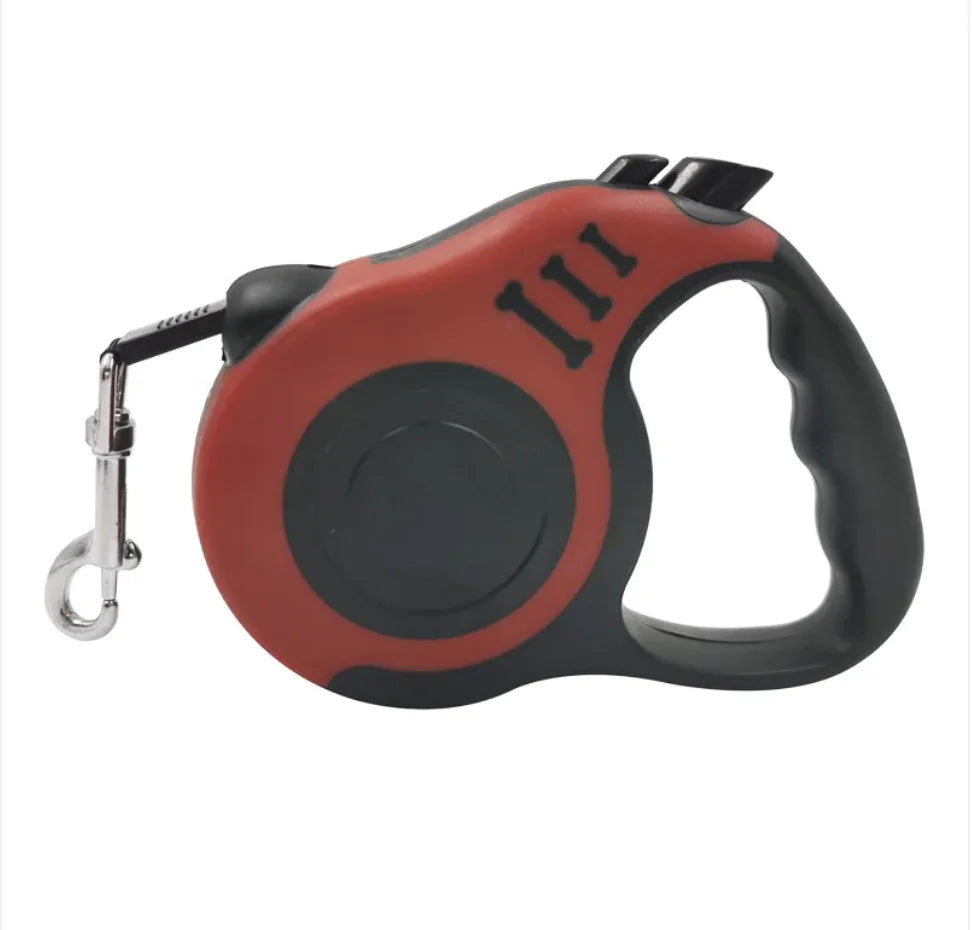 Retractable Leash with Bone Print