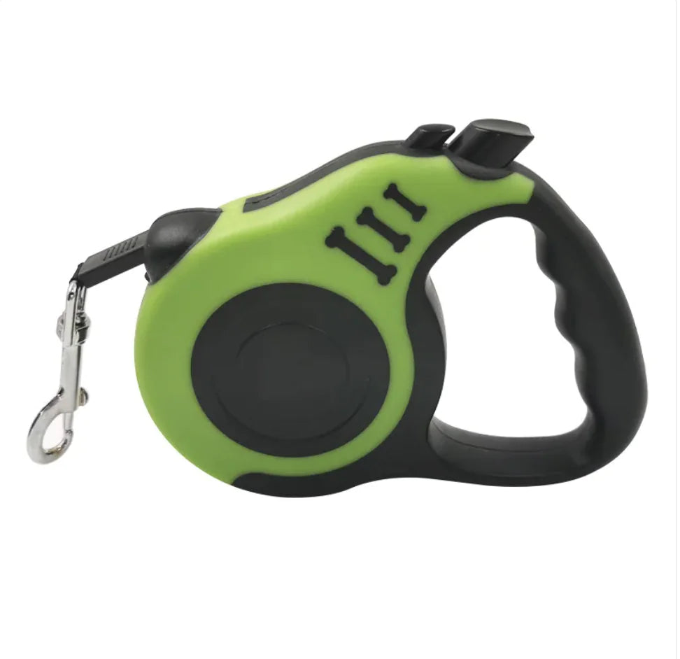 Retractable Leash with Bone Print