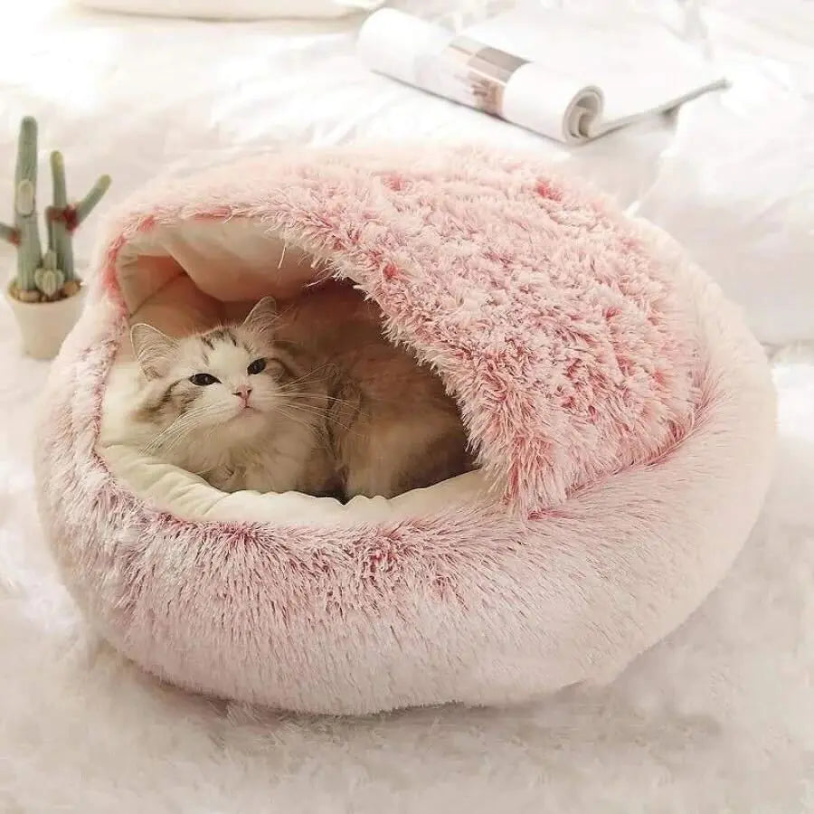 Calming Plushy Pet Bed